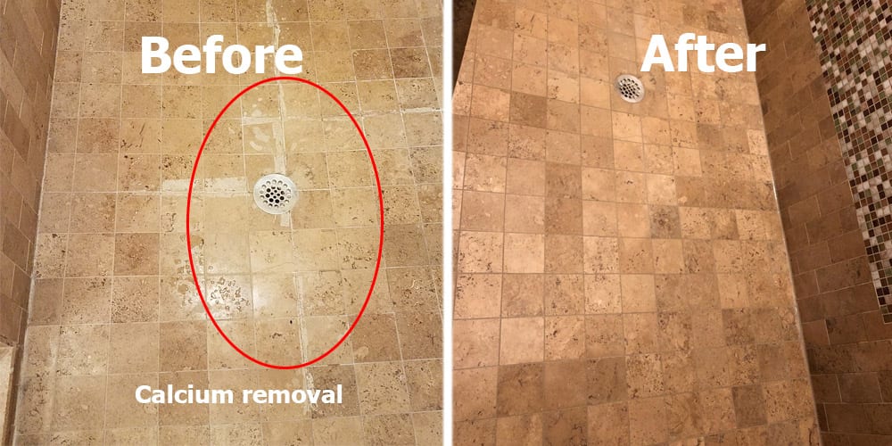 shower calcium removal in Central New Jersey