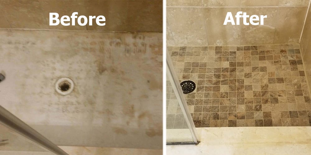 can I put new grout on my shower floor?